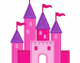 Castle Applique,Castle Embroidery,Machine Embroidery Design NO:0092