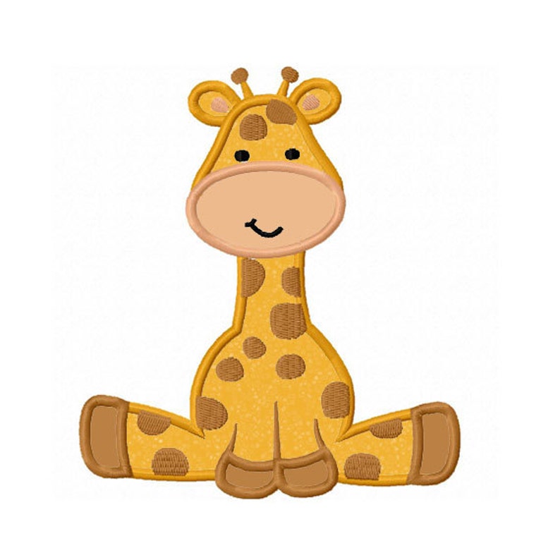 Giraffe baby applique machine embroidery design no0162  etsy Giraffe baby applique machine embroidery design no0162  etsy