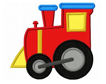Machine Applique Train Train Applique Machine Embroidery Design - Etsy
