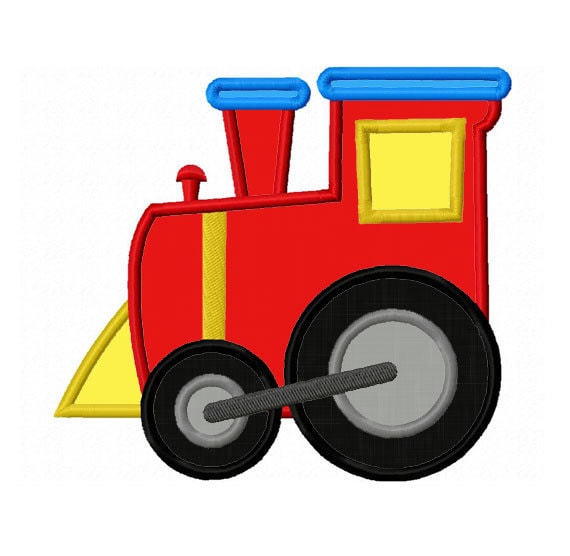 Train applique machine embroidery design no0116  etsy Train applique machine embroidery design no0116  etsy
