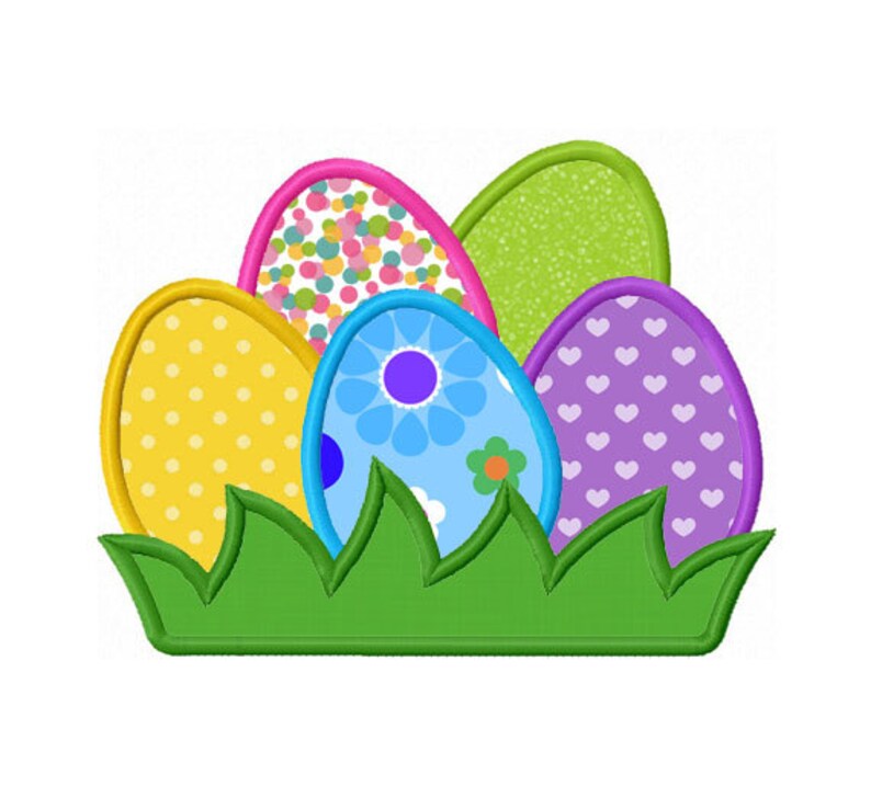 Easter Eggs 01 Applique Machine Embroidery Design NO:0142 - Etsy