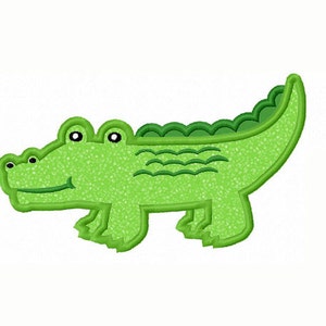 Alligator Applique Machine Embroidery ne Design : 0071