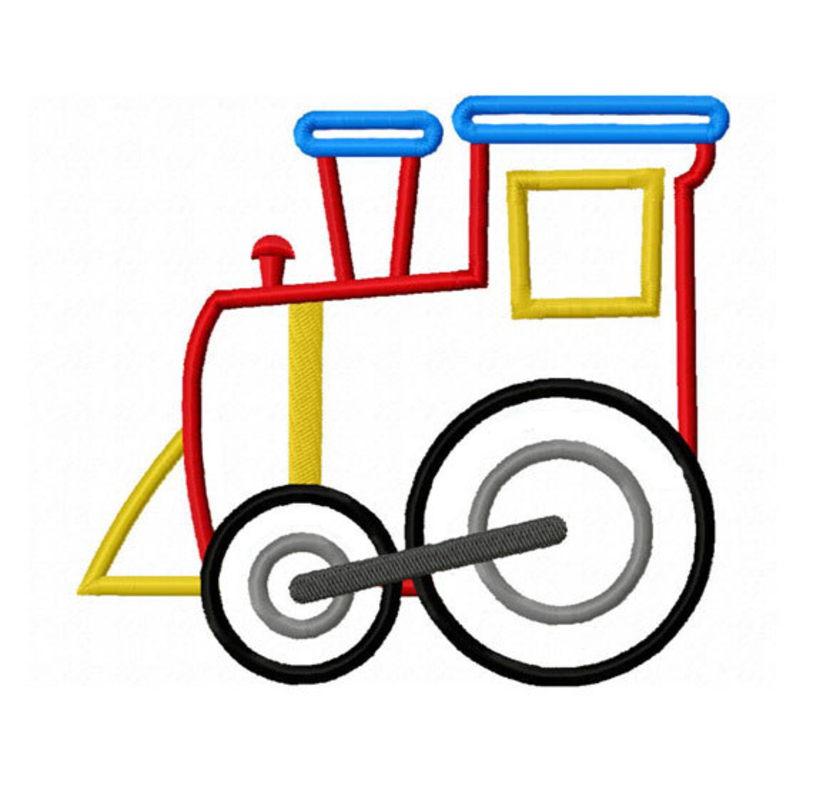 Train Applique Machine Embroidery Design NO0116 Etsy