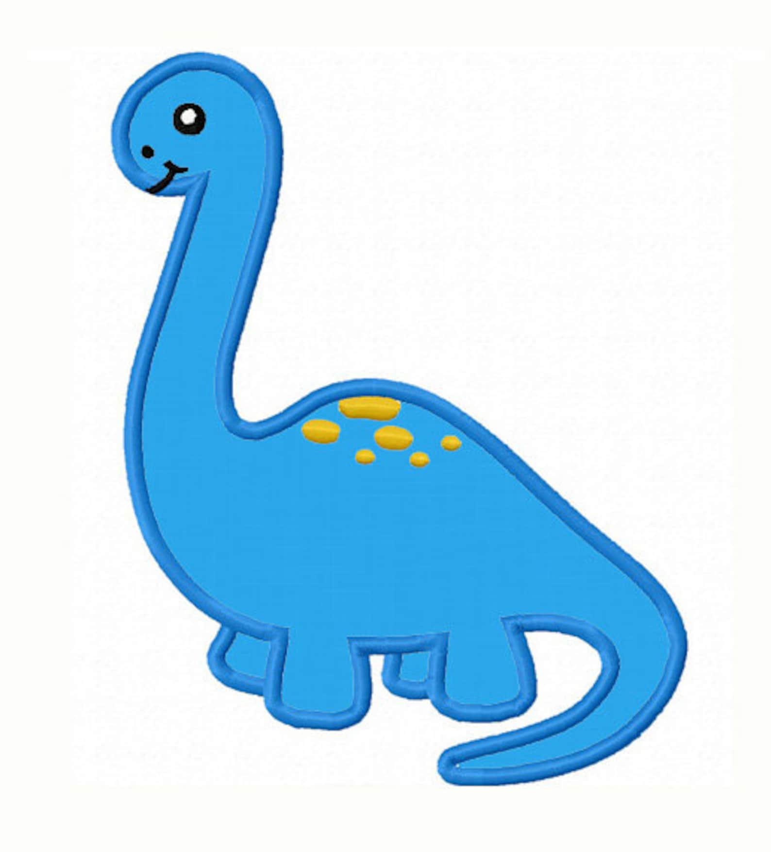 Dinosaur Applique Machine Embroidery Design NO0048 Etsy
