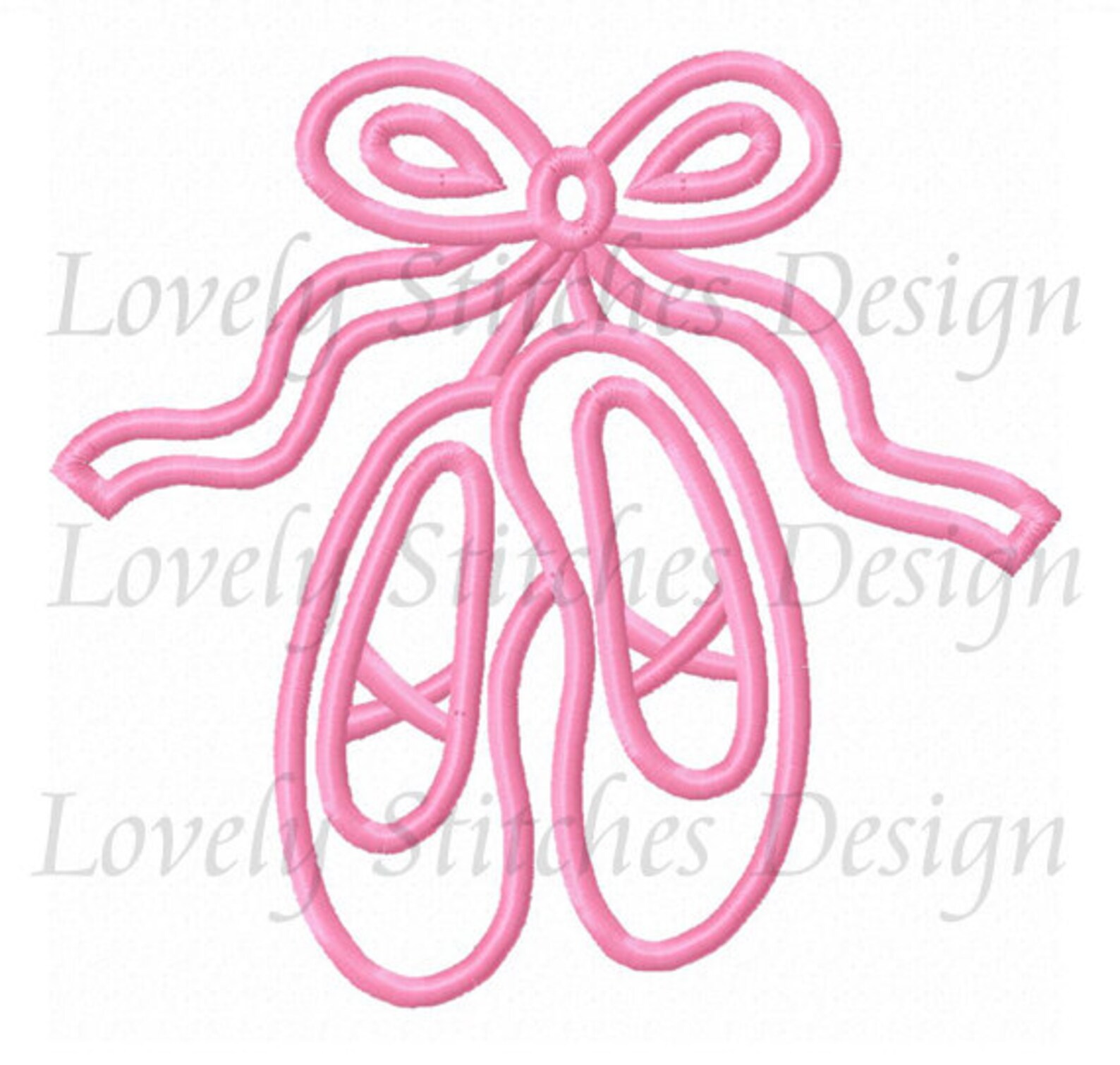 Ballet Shoes Applique Machine Embroidery Design NO0533 Etsy