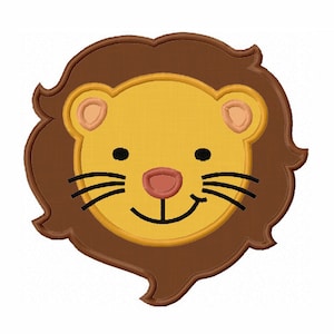 Lion Face Applique,Lion Embroidery,Machine Embroidery Design NO:0053