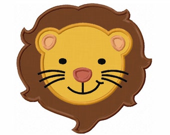 Lion Face Applique,Lion Embroidery,Machine Embroidery Design NO:0053