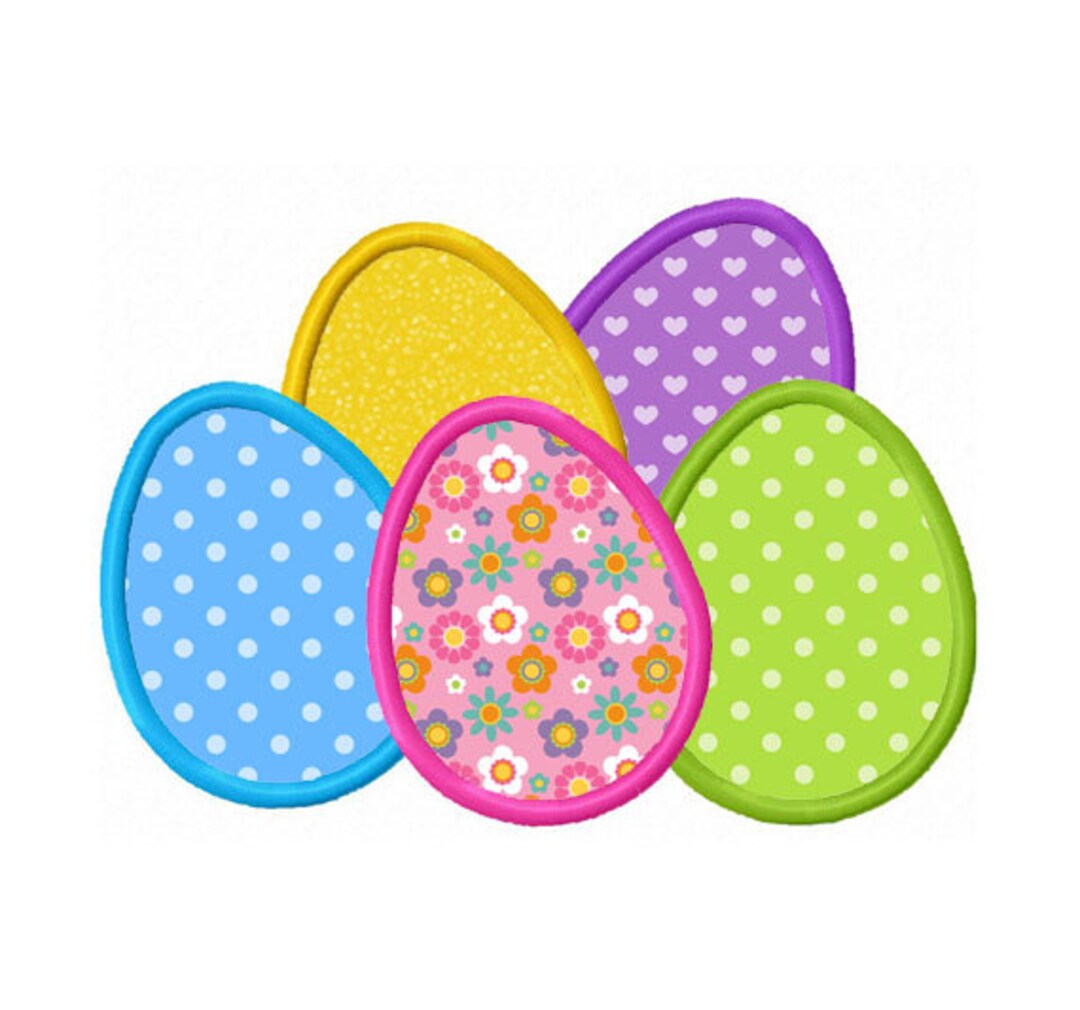 Easter Eggs Applique Machine Embroidery Design NO:0141 - Etsy