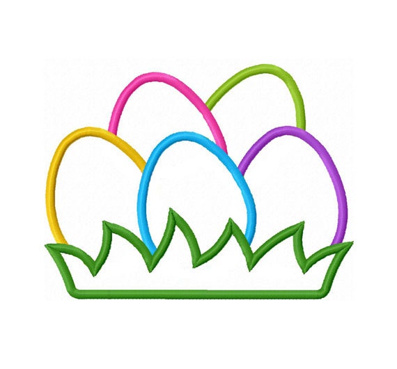 Easter Eggs 01 Applique Machine Embroidery Design NO:0142 - Etsy
