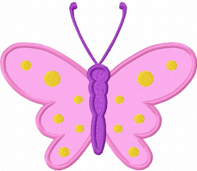Butterfly Applique Machine Embroidery Deisgn NO0013 Etsy