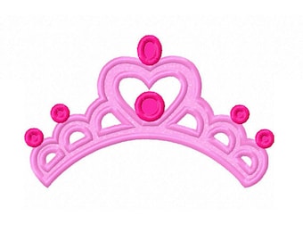 Princess Crown Applique Machine Embroidery Design NO:0188