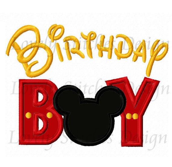 Birthday Boy Applique Machine Embroidery Design NO:0686 - Etsy