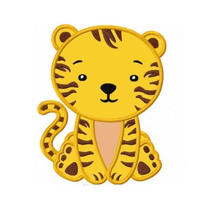 Tiger Baby Applique Machine Embroidery Design NO:0166