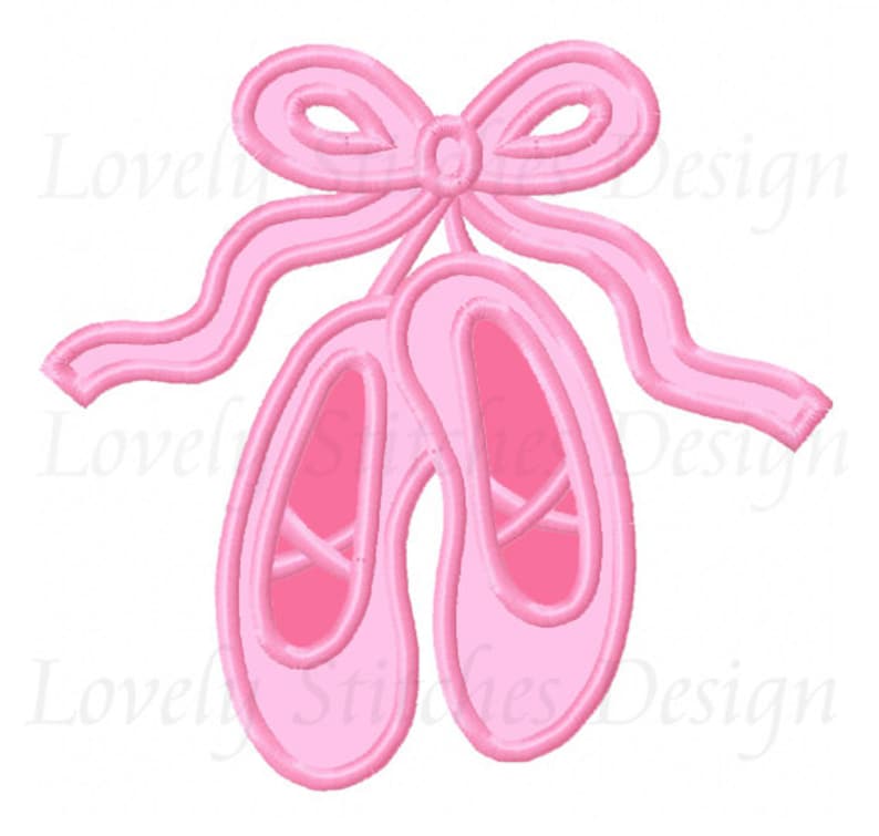 Ballet Shoes Applique Machine Embroidery Design NO0533 Etsy