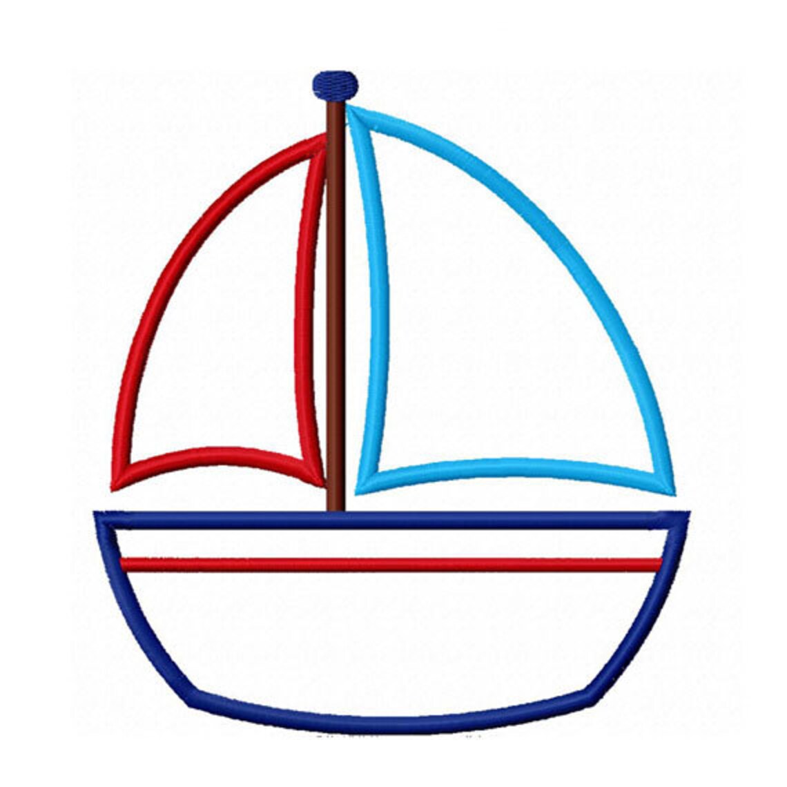 sailboat applique file