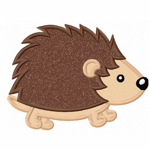 Porcupine Hedgehog Applique Machine Embroidery Design NO:0050