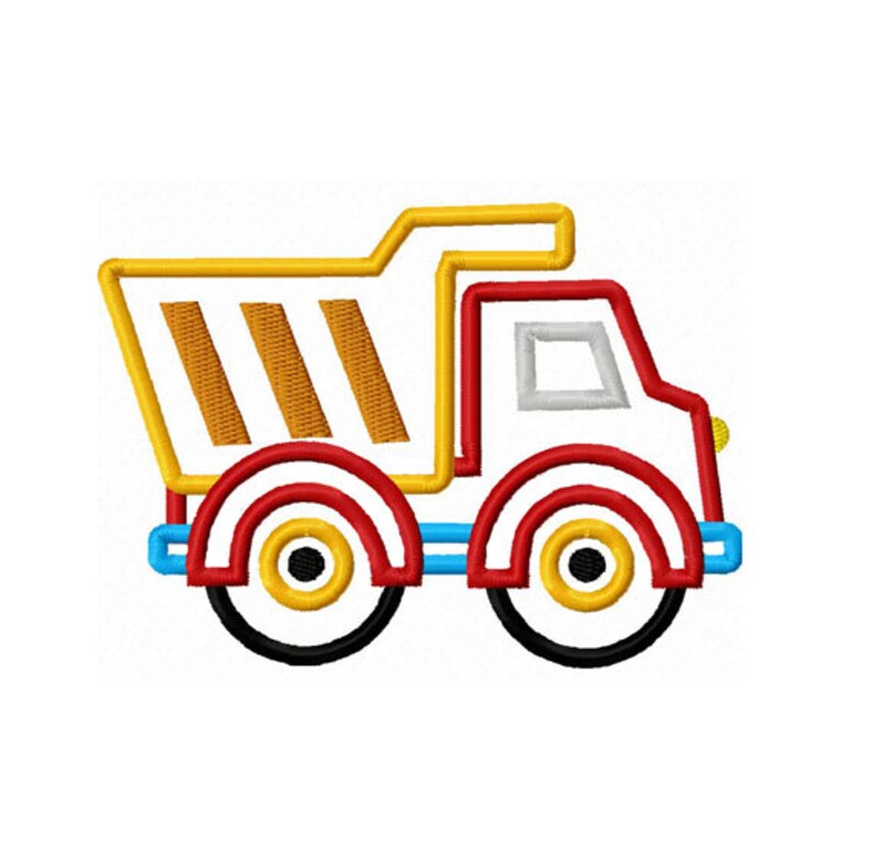 Truck Applique Machine Embroidery Design NO0113 Etsy Australia