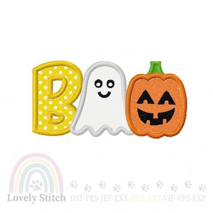 Halloween Embroidery Design,BOO Applique Pattern,Ghost Embroidery Design,Pumpkin Embroidery,Machine Embroidery Design