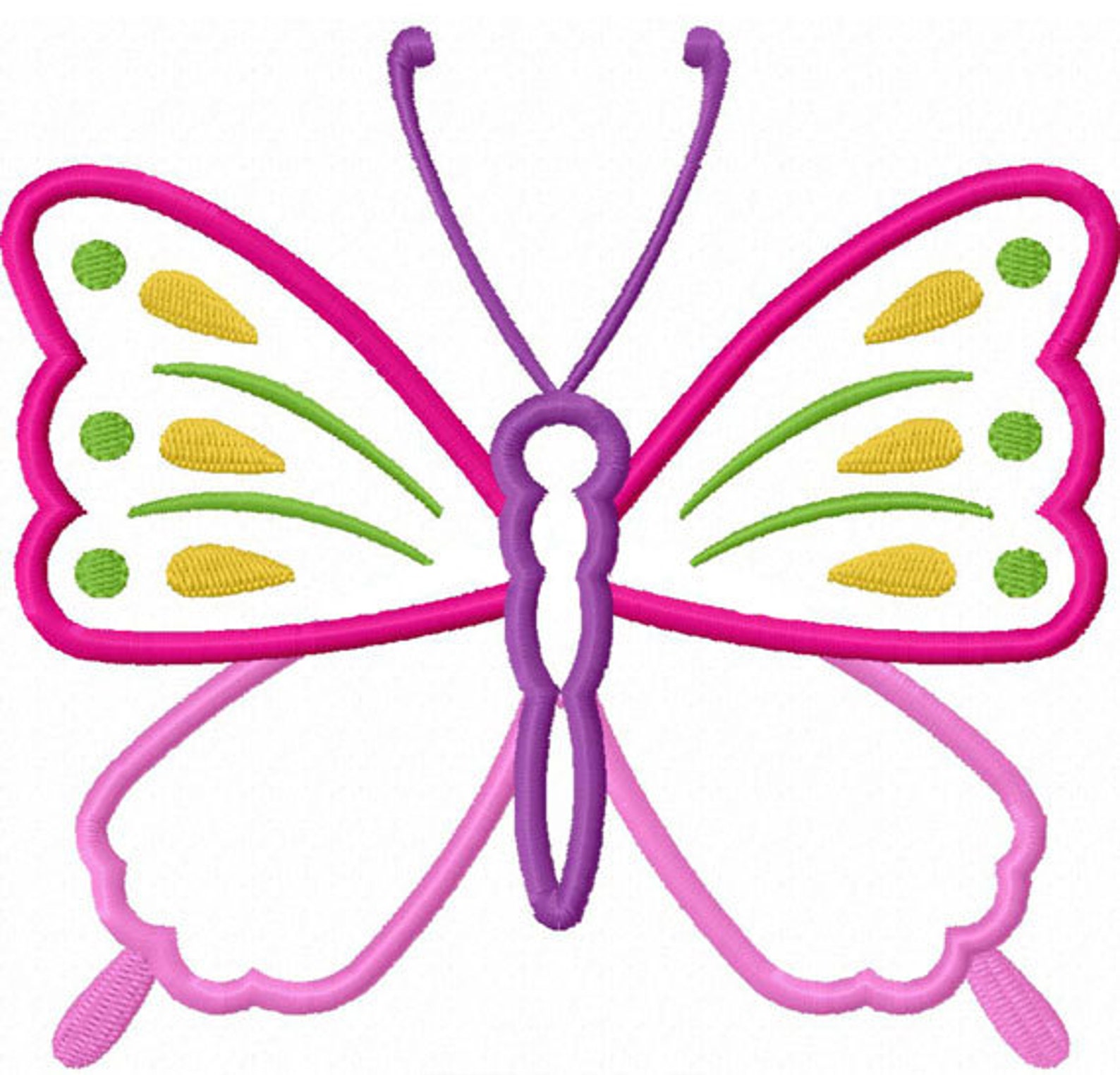 Spring Butterfly Applique Machine Embroidery Design NO:0024 - Etsy