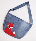 Bike crossbody bag bike messenger bag cycling bag applique fox animal cute woodland 1.1 BASIC COLLECTION product logo