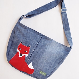 Bike Crossbody Bag Bike Messenger Bag Radfahren Tasche Applikation Fuchs Tier niedlichen Wald 1.1 BASIC COLLECTION