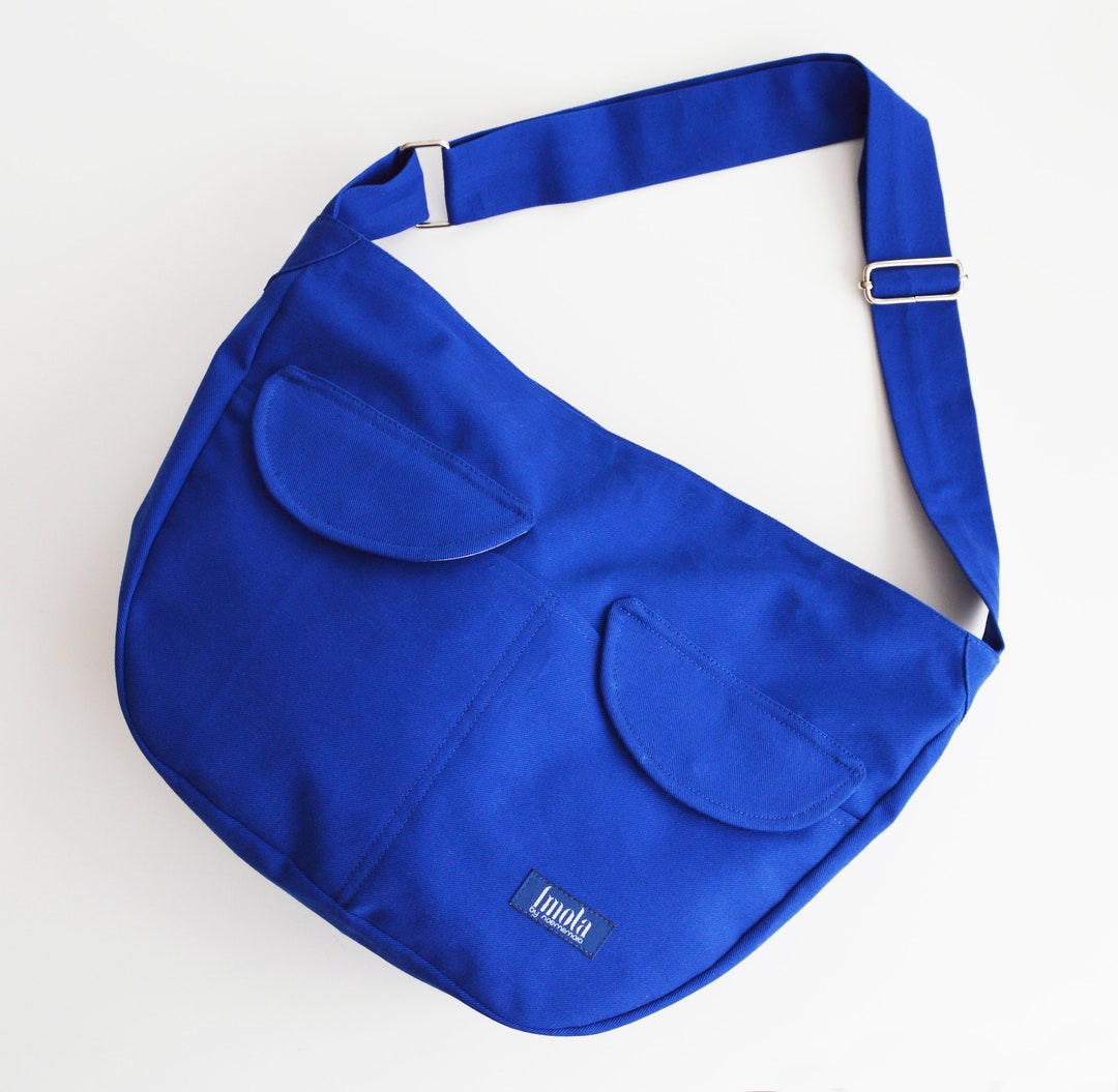Messenger Bag Blue Crossbody Bag Bike Messenger Bag Canvas Bag Shoulder