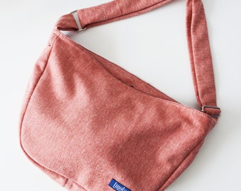 Bike crossbody bag bike messenger bag salmon pink cycling bag minimalist simple casual sweater bag rose sporty bag 1.1 BASIC COLLECTION