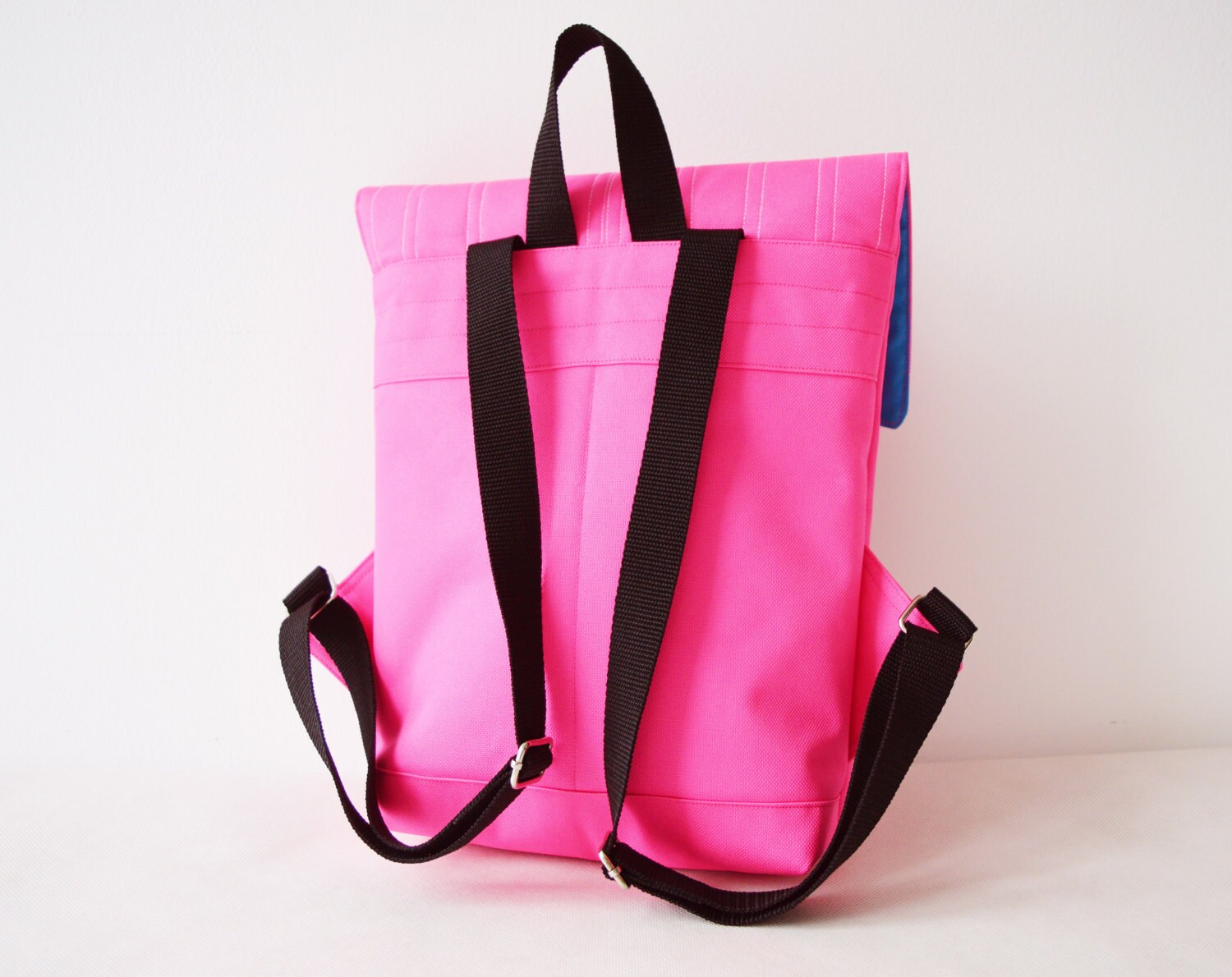 Neon pink sales mini backpack