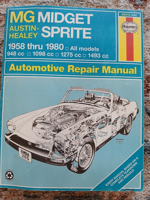 MG Midget Austin-healey Sprite Automotive Repair Manual / All