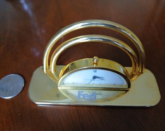 FedEx Commemorative Small Desk Clock / Howard Miller