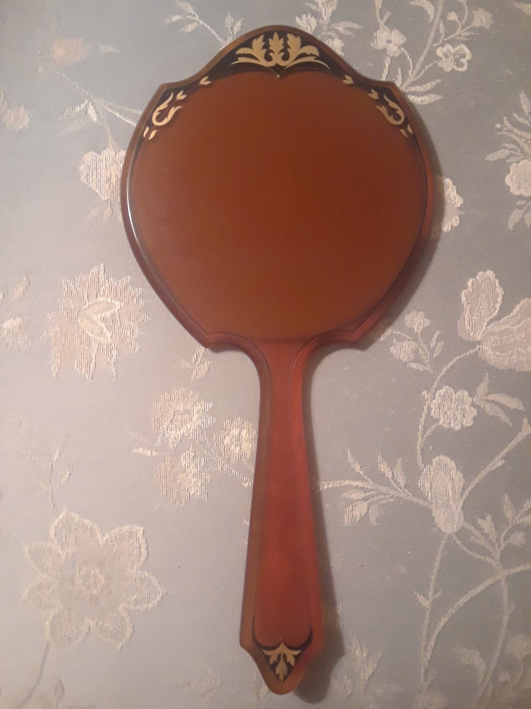 Art Deco Hand Mirror Etsy