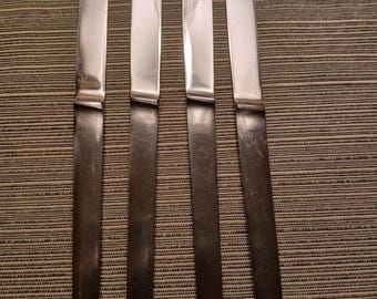 MCM Stainless Steel Steak Knives / Set of Four / Made in Italy