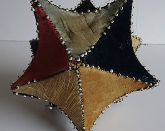 VICTORIAN PINCUSHION ten pointed star patchwork