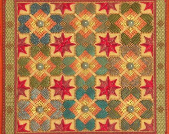 MOROCCAN AUTUMN - Instruction sheet for needlepoint/canvaswork panel