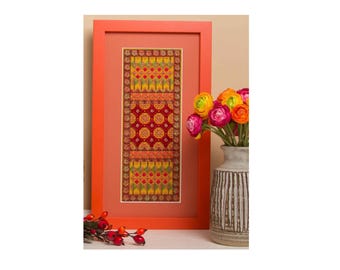 INSTRUCTION SHEET with CANVAS - Autumn Glory needlepoint / canvas work panel