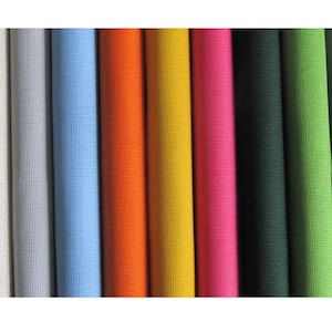 CANVAS Zweigart 14 count interlock in various colours - half metre