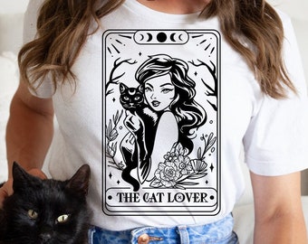 The cat lover tarot SVG, Cat lover svg, Cat tarot svg, Tarot card svg, cat tarot card svg, Black cat tarot svg