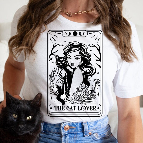 The cat lover tarot SVG, Cat lover svg, Cat tarot svg, Tarot card svg, cat tarot card svg, Black cat tarot svg