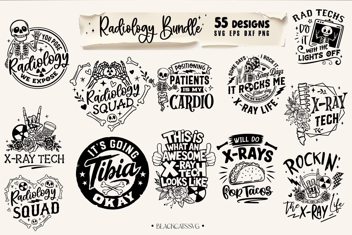 Spring Radiology Designs Radiology SVG 55 Designs SVG, X-ray Svg, X-ray Tech Svg Bundle Svg, Rad ...