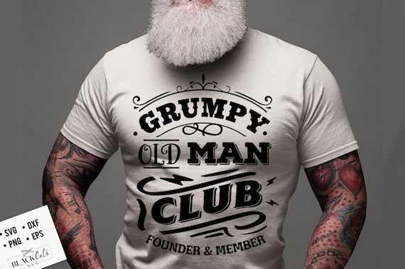 Grumpy Old Man Club T-Shirt Tshirt Grumpy Old Man Club T-Shirt Tshirt