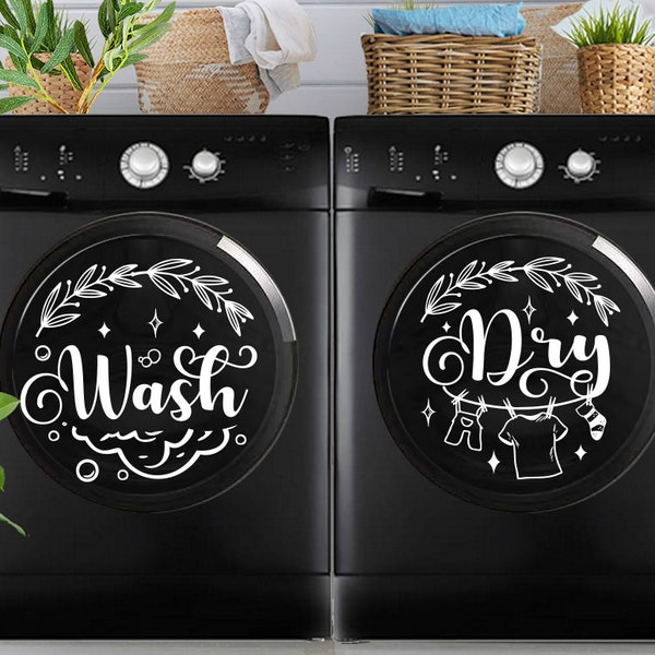 Laundry Svg, Wash dry svg, Washer Dryer svg, Wash and dry Sign, Washing Machine sticker svg, Laundry room svg