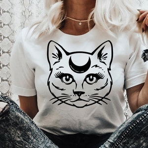 Cat and moon SVG, Magic illustration svg, Witchcraft svg, Boho svg, Boho illustration svg, Magic Illustration svg, Witchy vibes svg