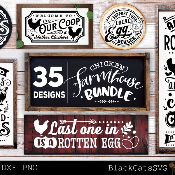 Chicken farmhouse svg bundle, Funny Chicken bundle svg, Farmhouse Chicken svg, Welcome to coop svg, Farm fresh eggs svg, Coop rustic sign