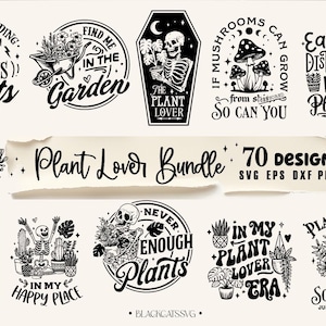 Pflanzenliebhaber Bundle 70 designs SVG, Gärtner Bundle svg, Pflanzenliebhaber Bundle svg, Gartenarbeit Bundle svg, Skelett und Pflanzen svg