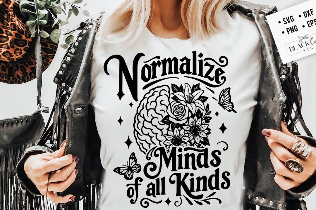 Normalize Minds of All Kinds SVG, Neurodivergent Svg, Celebrate Minds ...