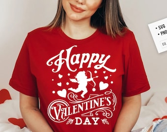 Happy Valentines Day to me svg, Valentine's Day SVG, Farmhouse valentine, Retro Valentine svg, Cupid label svg, Cupid svg