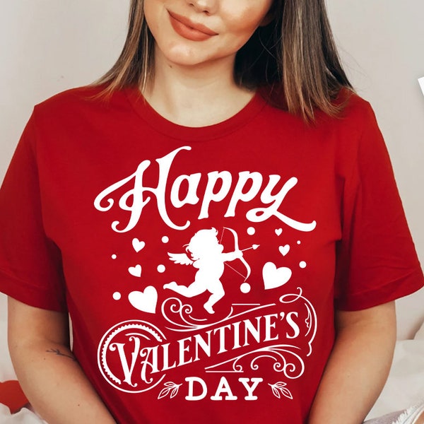 Happy Valentines Day to me svg, Valentine's Day SVG, Farmhouse valentine, Retro Valentine svg, Cupid label svg, Cupid svg