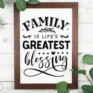 Family is life&#39;s greatest blessing svg, Thanksgiving svg, Autumn svg, Fall svg, autumn svg design, Gratitude svg,