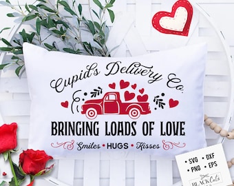 Cupid's Delivery Co svg, Cupid's Delivery svg, Love truck svg, Farmhouse Valentine svg