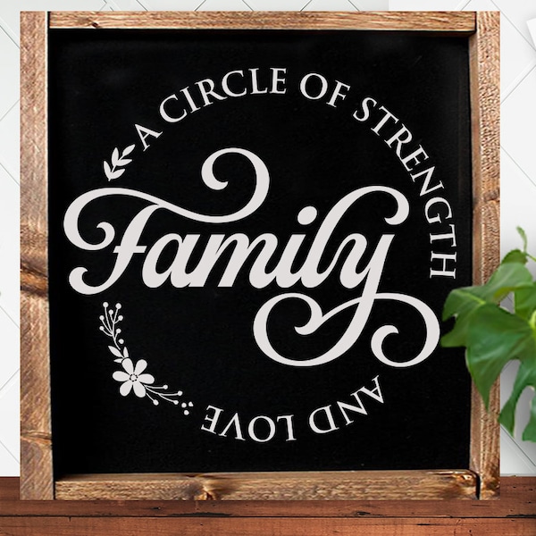 Family a circle of strenght SVG,  Family tree svg, Family svg,Family definition svg, Family quotes svg, Home svg